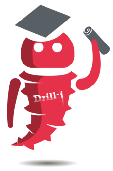 Mascotte drill-i diplôme